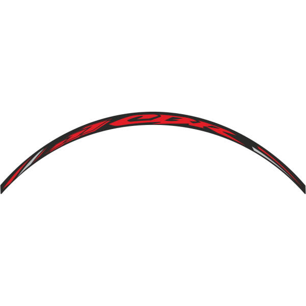 ONEDESIGN zestaw 8 naklejek na koła motocyklowe Honda CBR czerwone