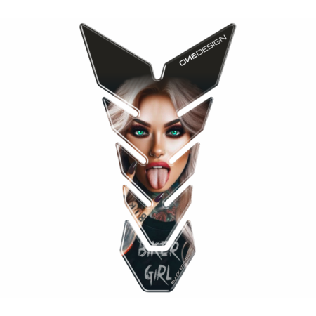 ONEDESIGN Tankpad czarny EDITION biker girl