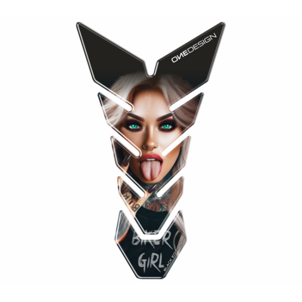 ONEDESIGN Tankpad czarny EDITION biker girl
