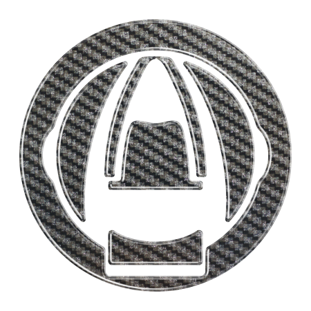 Print Tankcap Carbon MV AGUSTA dla niektórych modeli od '10 / Wymiary: 105 x 105 mm- Naklejka na wlew paliwa