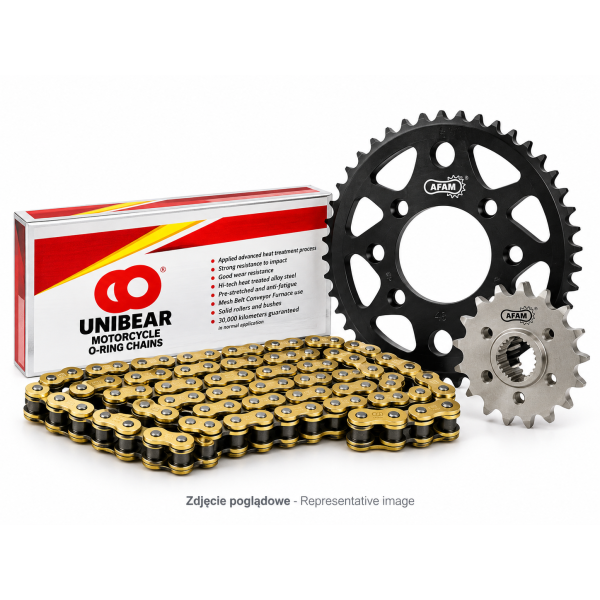 Zestaw napędowy UNIBEAR + AFAM do HONDA CRF 250 R J,K,L,M, CRF 250 RX M 2018 - 2021