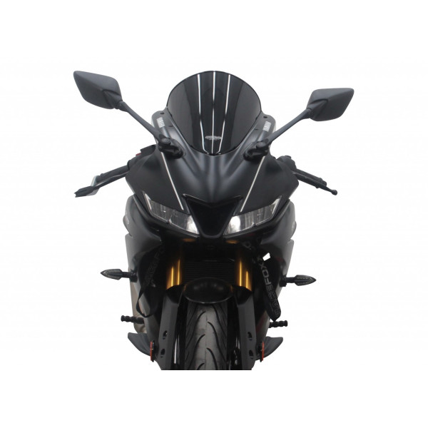 Szyba motocyklowa MRA YAMAHA YZF R125, , 2019-, forma R, czarna
