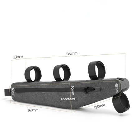 Torba rowerowa pod ramę Rockbros AS-052 wymiary