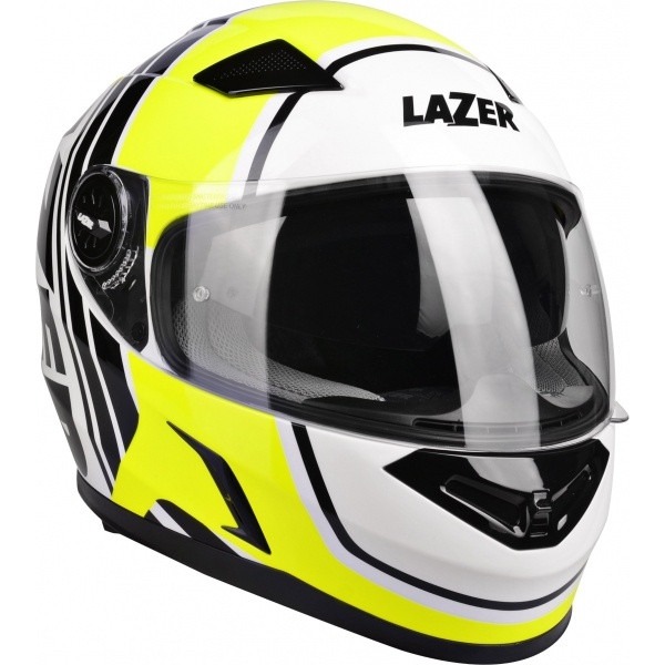 Kask motocyklowy LAZER BAYAMO Race Spirit biały/żółty/fluo/czarny