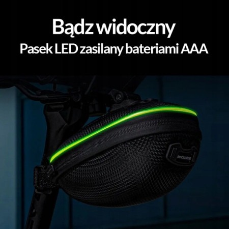 Torba rowerowa pod siodło Rockbros B5-2 LED