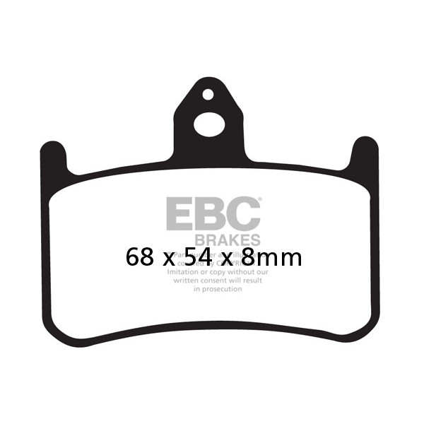 Klocki hamulcowe EBC FA187HH wzmacniane (kpl. na 1 tarcze)