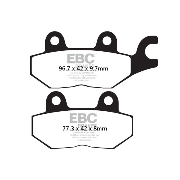 Klocki hamulcowe EBC FA215/2HH wzmacniane (kpl. na 1 tarcze)