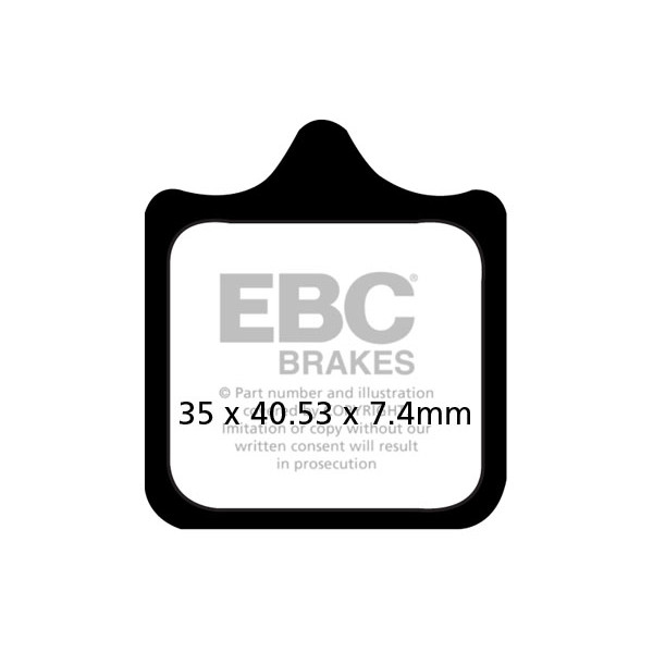 Klocki hamulcowe EBC FA322/4HH wzmacniane (kpl. na 1 tarcze)