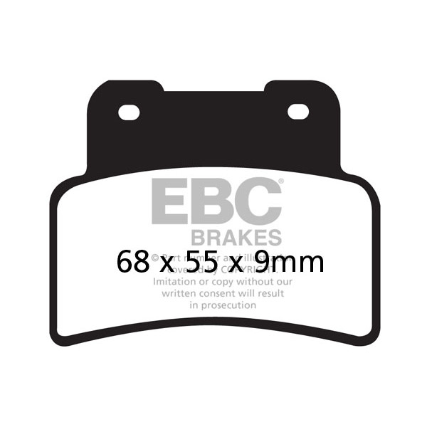 Klocki hamulcowe EBC FA432HH wzmacniane (kpl. na 1 tarcze)
