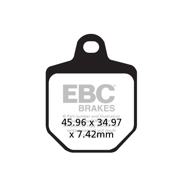 Klocki hamulcowe EBC FA433/4HH wzmacniane (kpl. na 1 tarcze)