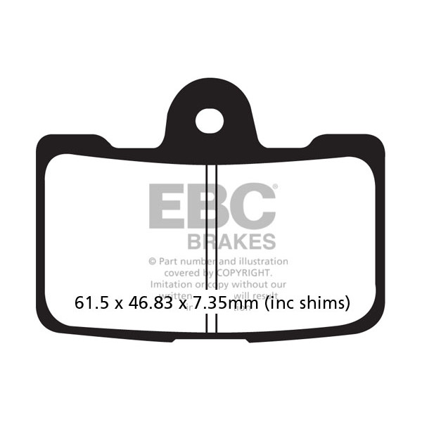 Klocki hamulcowe EBC FA454/4HH wzmacniane (kpl. na 1 tarcze)