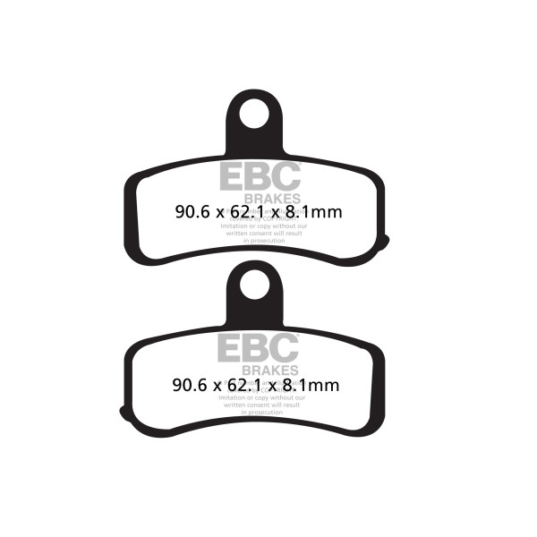 Klocki hamulcowe EBC FA457HH wzmacniane (kpl. na 1 tarcze)
