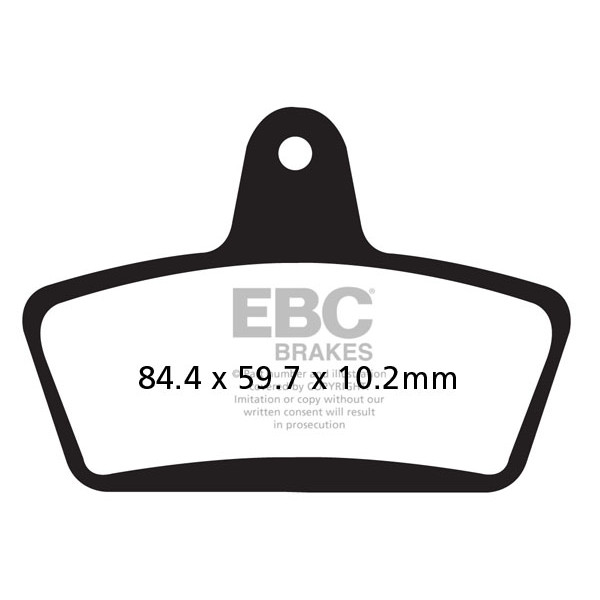 Klocki hamulcowe EBC FA623HH wzmacniane (kpl. na 1 tarcze)