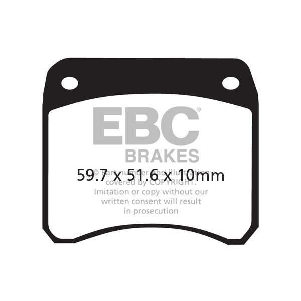 Klocki hamulcowe EBC EPFA016HH Extreme Pro (kpl. na 1 tarcze)