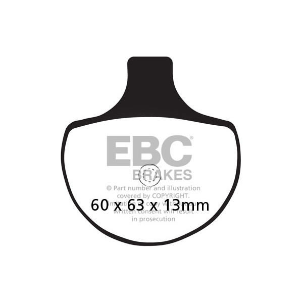 Klocki hamulcowe EBC EPFA094HH Extreme Pro (kpl. na 1 tarcze)