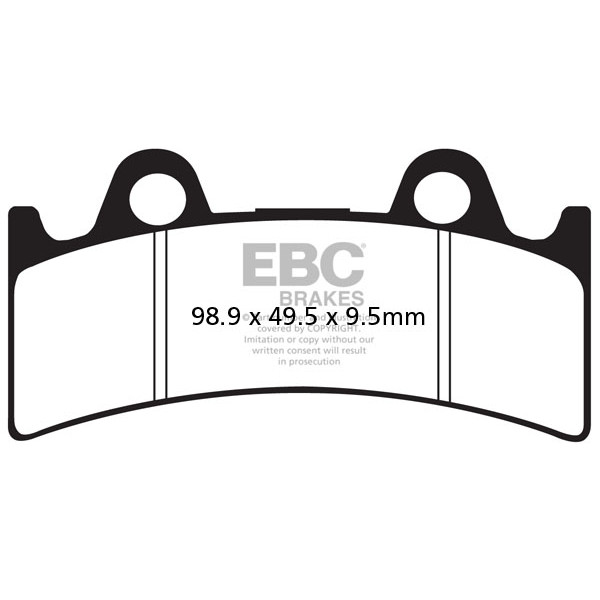 Klocki hamulcowe EBC EPFA190HH Extreme Pro (kpl. na 1 tarcze)