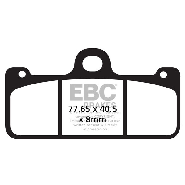 Klocki hamulcowe EBC EPFA218/2HH Extreme Pro (kpl. na 1 tarcze)