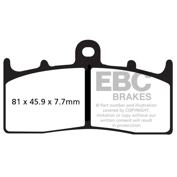 Klocki hamulcowe EBC EPFA294HH Extreme Pro (kpl. na 1 tarcze)
