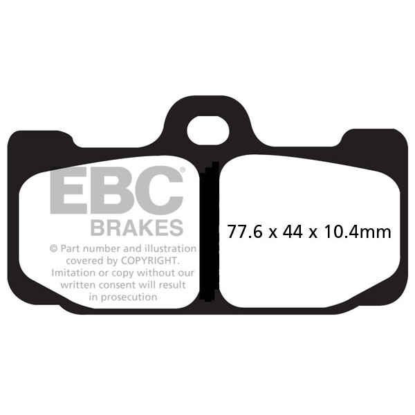 Klocki hamulcowe EBC EPFA295HH Extreme Pro (kpl. na 1 tarcze)
