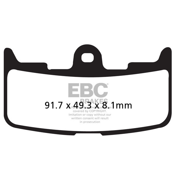 Klocki hamulcowe EBC EPFA345HH Extreme Pro (kpl. na 1 tarcze)