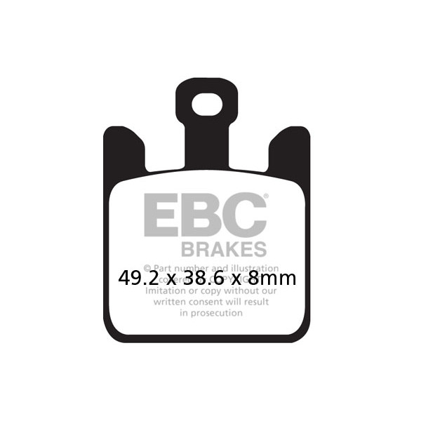 Klocki hamulcowe EBC EPFA369/4HH Extreme Pro (kpl. na 1 tarcze)