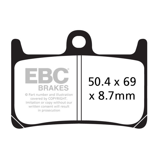 Klocki hamulcowe EBC EPFA380HH Extreme Pro (kpl. na 1 tarcze)