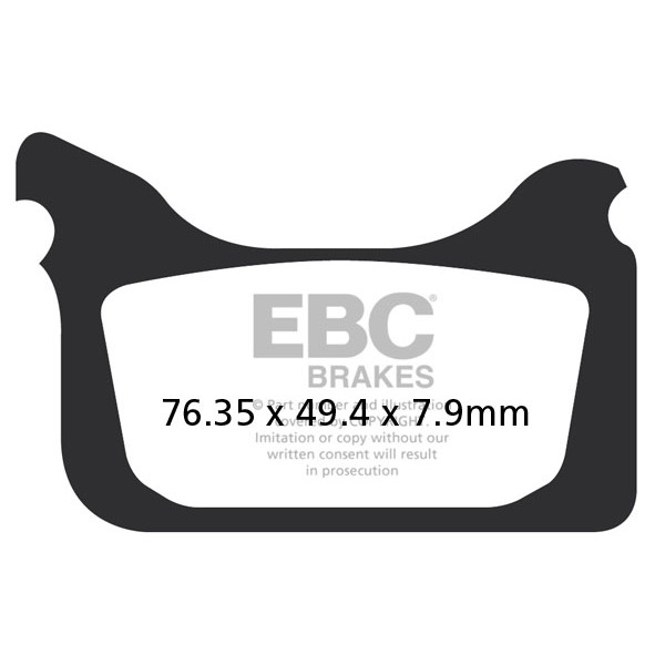 Klocki hamulcowe EBC EPFA405HH Extreme Pro (kpl. na 1 tarcze)