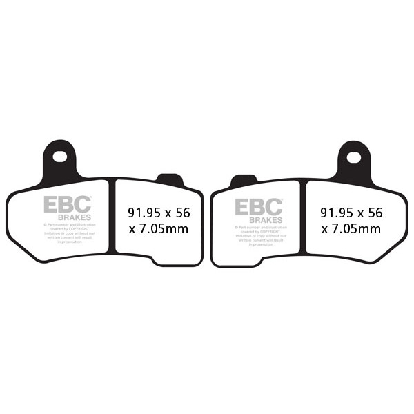 Klocki hamulcowe EBC EPFA409HH Extreme Pro (kpl. na 1 tarcze)