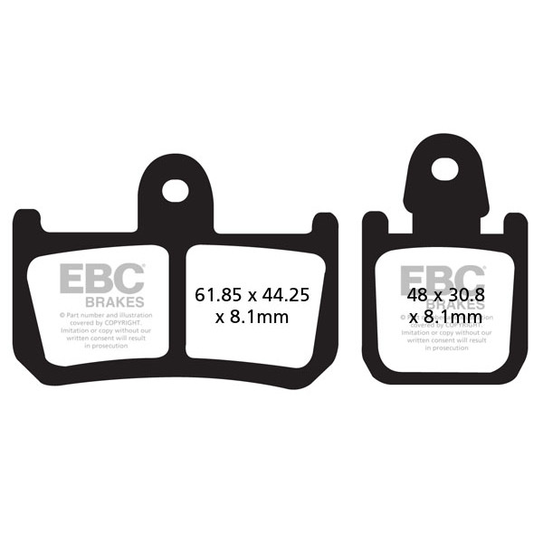 Klocki hamulcowe EBC EPFA442/4HH Extreme Pro (kpl. na 1 tarcze)