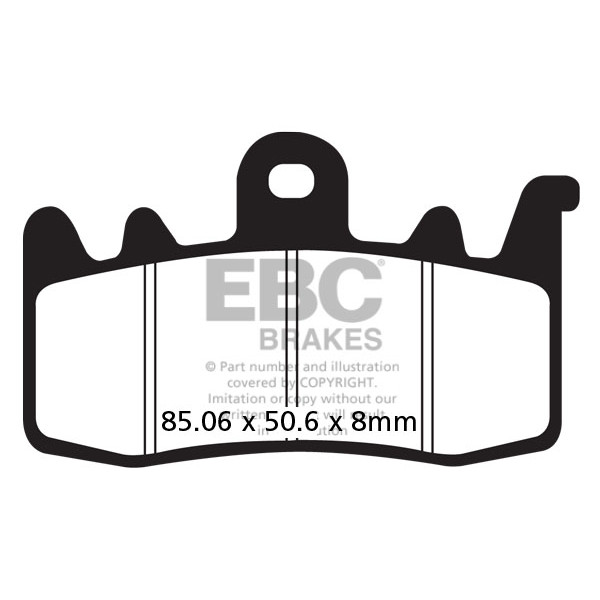 Klocki hamulcowe EBC EPFA630HH Extreme Pro (kpl. na 1 tarcze)