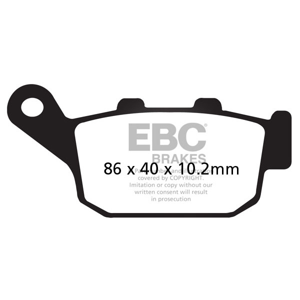 Klocki hamulcowe EBC SFAC140 skuterowe karbonowe (kpl. na 1 tarcze)