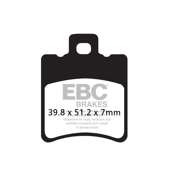 Klocki hamulcowe EBC SFAC193 skuterowe karbonowe (kpl. na 1 tarcze)