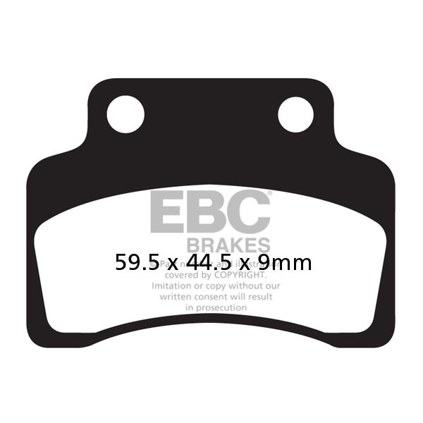 Klocki hamulcowe EBC SFAC235 skuterowe karbonowe (kpl. na 1 tarcze)