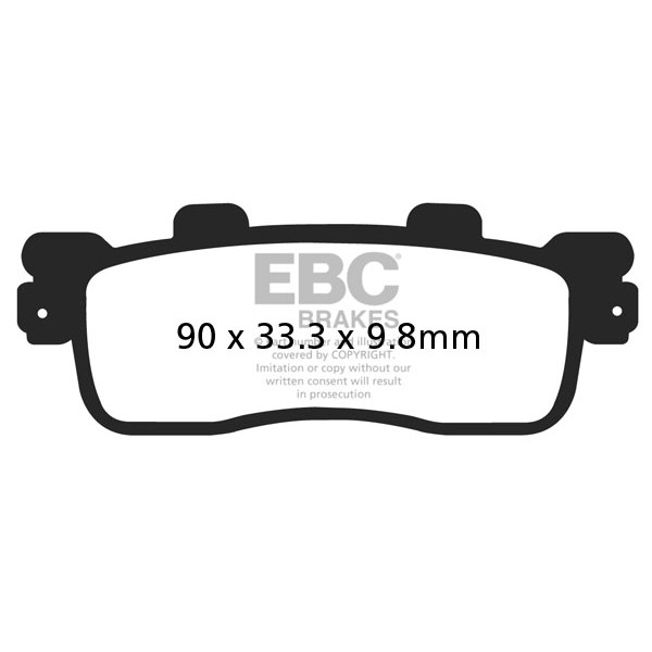 Klocki hamulcowe EBC SFAC498 skuterowe karbonowe (kpl. na 1 tarcze)