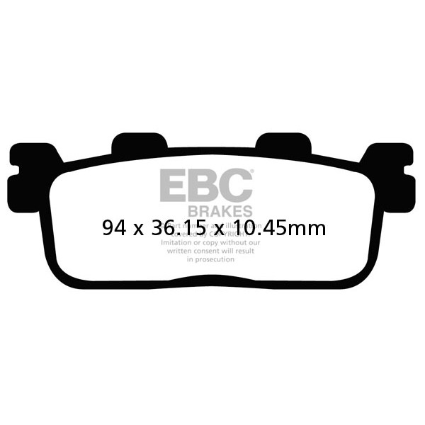 Klocki hamulcowe EBC SFAC607 skuterowe karbonowe (kpl. na 1 tarcze)