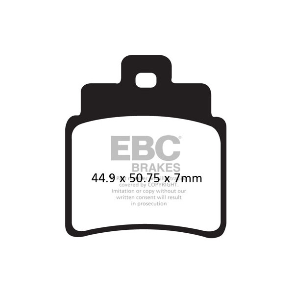 Klocki hamulcowe EBC SFAC355/4 skuterowe karbonowe (kpl. na 1 tarcze)