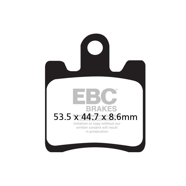 Klocki hamulcowe EBC SFAC283/4 skuterowe karbonowe (kpl. na 1 tarcze)
