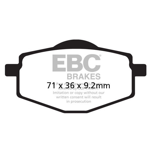 Klocki hamulcowe EBC SFA101 skuterowe (kpl. na 1 tarcze)
