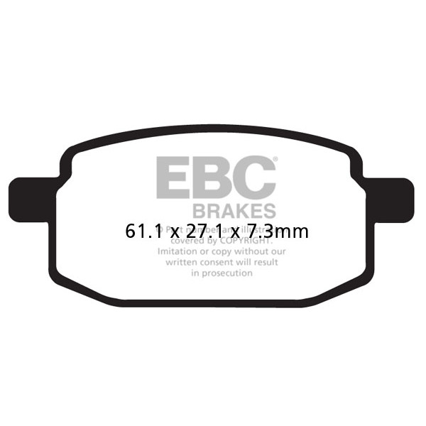 Klocki hamulcowe EBC SFA169 skuterowe (kpl. na 1 tarcze)