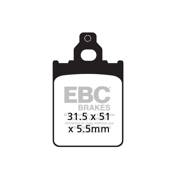 Klocki hamulcowe EBC SFA186 skuterowe (kpl. na 1 tarcze)