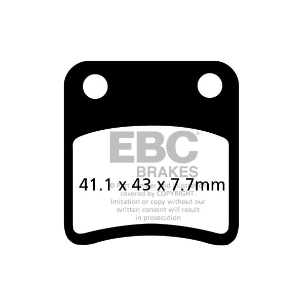 Klocki hamulcowe EBC SFA257 skuterowe (kpl. na 1 tarcze)