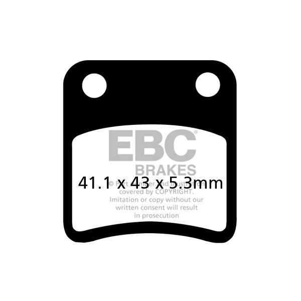 Klocki hamulcowe EBC SFA257/2 skuterowe (kpl. na 1 tarcze)