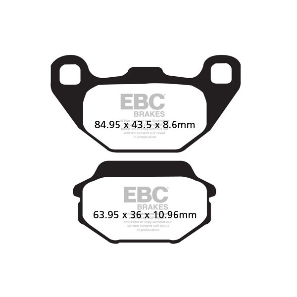 Klocki hamulcowe EBC SFA305 skuterowe (kpl. na 1 tarcze)