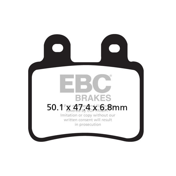 Klocki hamulcowe EBC SFA350 skuterowe (kpl. na 1 tarcze)