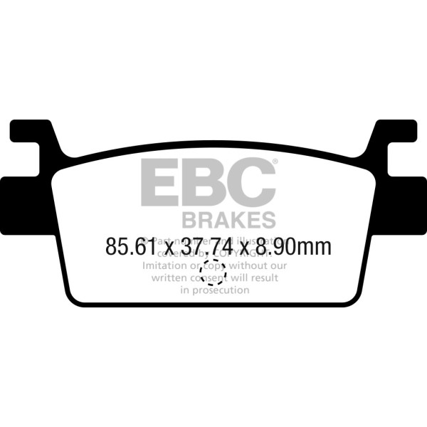 Klocki hamulcowe EBC SFAC719 skuterowe karbonowe (kpl. na 1 tarcze)