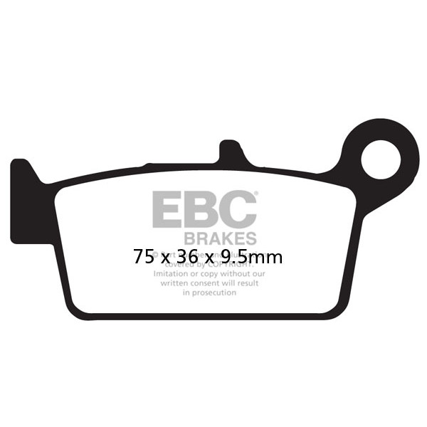 Klocki hamulcowe EBC SFA131/3 skuterowe (kpl. na 1 tarcze)