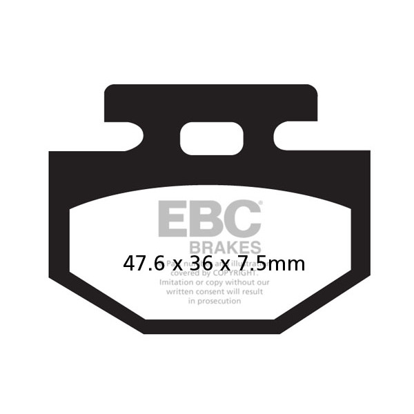 Klocki hamulcowe EBC SFA176 skuterowe (kpl. na 1 tarcze)