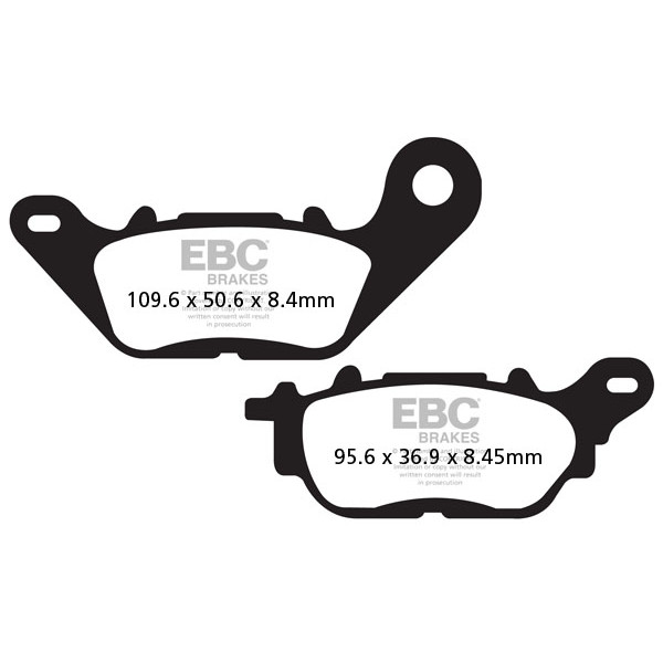 Klocki hamulcowe EBC SFA464 skuterowe (kpl. na 1 tarcze)
