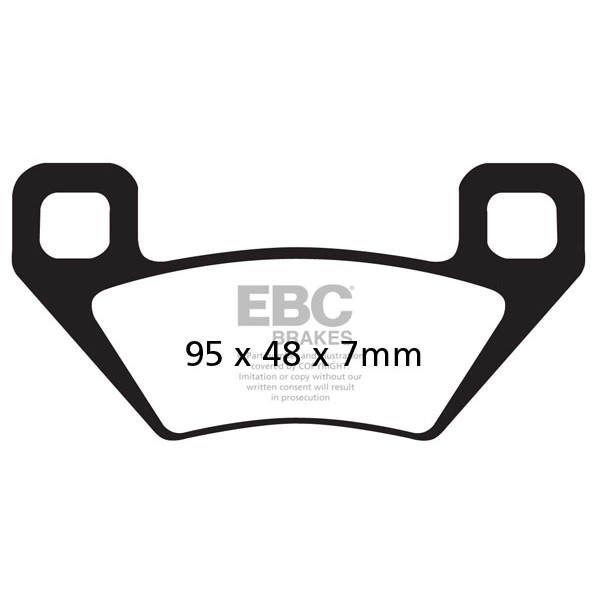 Klocki hamulcowe EBC SXR395HH Side By Side Race Formula (kpl. na 1 tarcze)