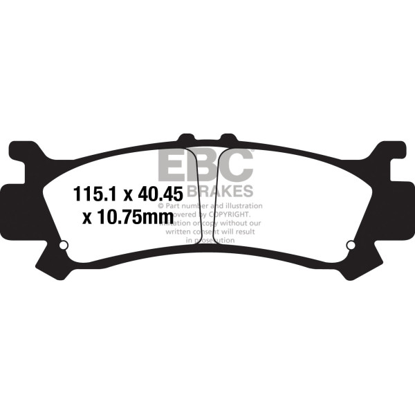 Klocki hamulcowe EBC SXR701HH Side By Side Race Formula (kpl. na 1 tarcze)